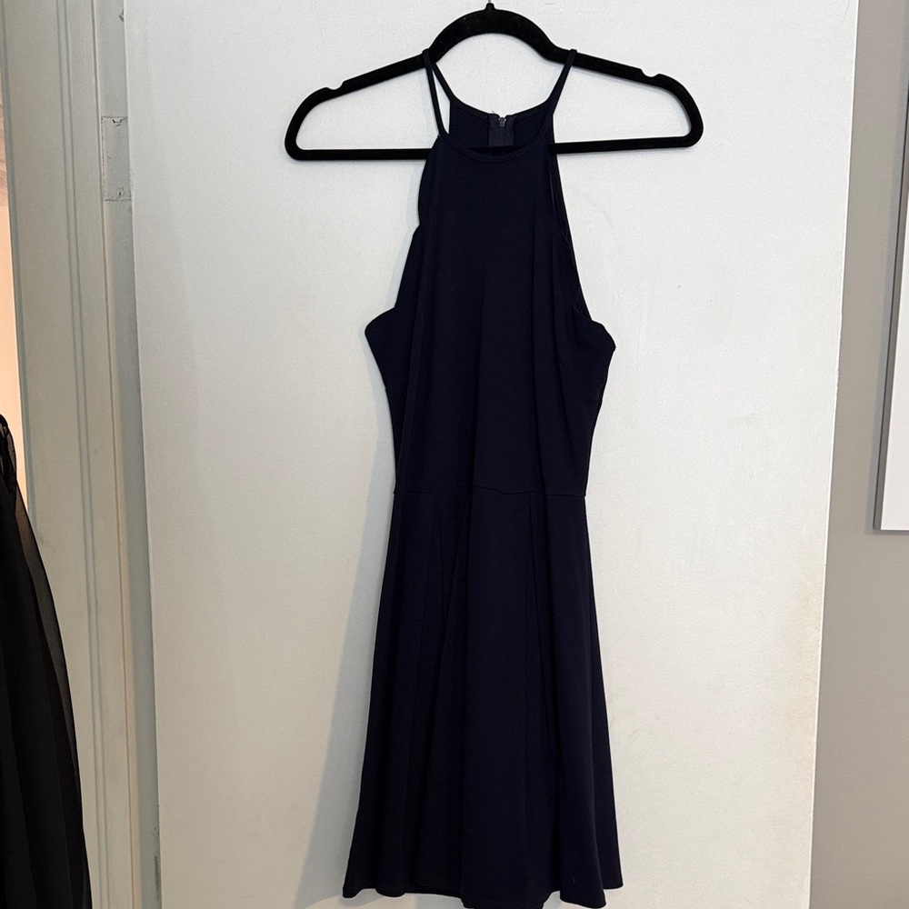 Charlotte Russe Navy Blue Halter Dress